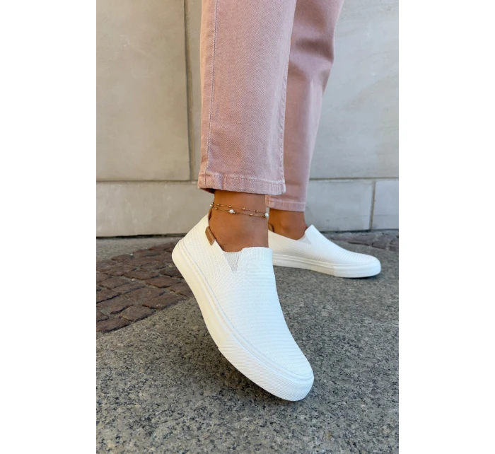 Dámské Tenisky SlipOn Big Star model 21693204 Bílé - Big Star Shoes Dámské Tenisky SlipOn Big Star model 21693204 Bílé - Big Star Shoes