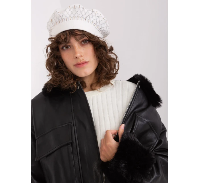 Czapka AT CZ model 19011958 ecru - FPrice Czapka AT CZ model 19011958 ecru - FPrice