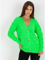 Dámsky sveter LC SW 8035 fluo zelená Dámsky sveter LC SW 8035 fluo zelená