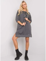 Šaty RV SK 6273.47P tmavo šedá