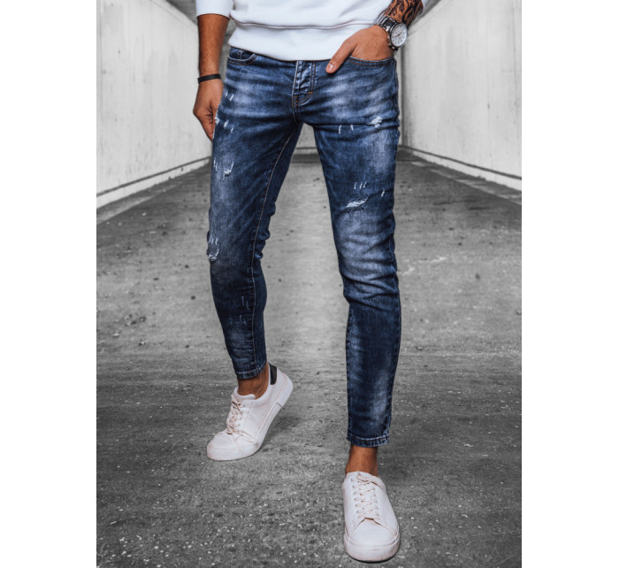 Pánske modré džínsové nohavice Dstreet UX4073