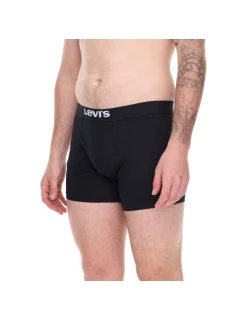 Pánske bavlnené boxerky 3-Pack Black - Levi's