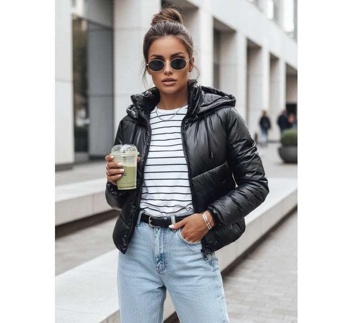 Dámska prešívaná bunda LOLAROSE black FashionStreet TY3684