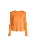 CASALL Delight Tričko s dlhým rukávom Crew Neck juicy orange CASALL Delight Tričko s dlhým rukávom Crew Neck juicy orange
