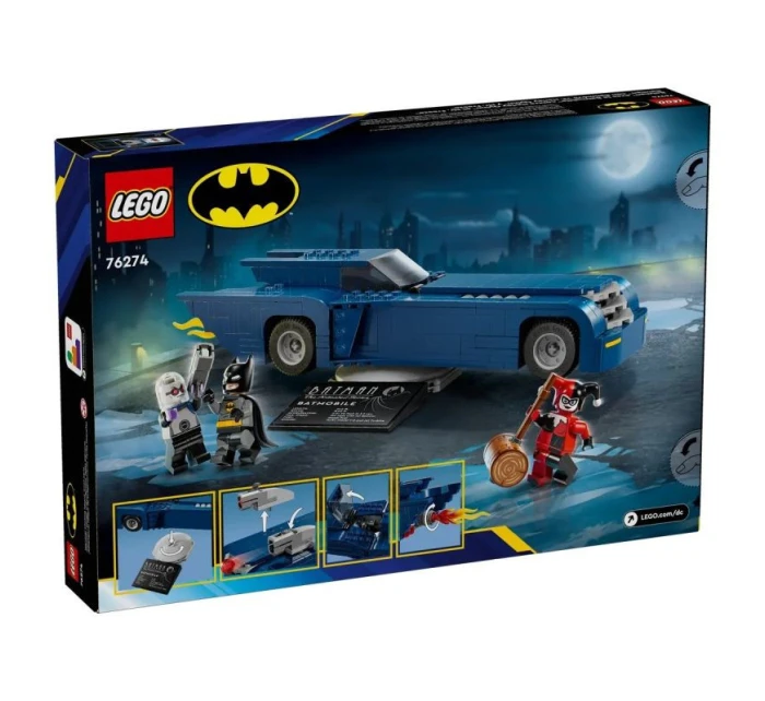 LEGO Super Heroes 76274 Batman s batmobilom vs. Harley Quinn a pán Freeze
