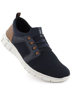 Pánske športové pohodlné tmavomodré topánky Rieker B7796-14