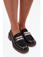 Kožené lakované dámské s detailem  Černé model 21713844 - D&A