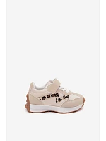 Dětské tenisky Sportovní boty na suchý zip Leopardí vzor Béžové model 22220548 - Boto Dětské tenisky Sportovní boty na suchý zip Leopardí vzor Béžové model 22220548 - Boto