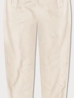 Tenké teplákové kalhoty v barvě ecru (CK03-67-132)