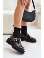 Lakované Boty Se A Přezkou Černé model 21671876 - S.Barski