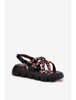 Sandały Damskie Na Platformie Z Paskami Panterka Filamira