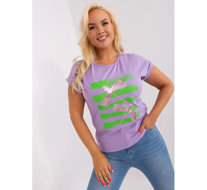 Bluzka RV BZ model 18837730 jasny fioletowy - FPrice Bluzka RV BZ model 18837730 jasny fioletowy - FPrice