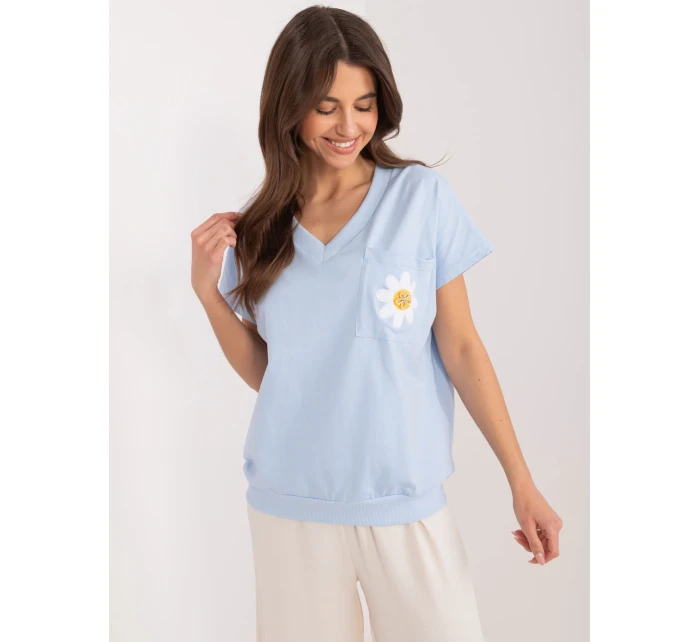 Bluzka RV BZ model 19768862 jasny niebieski - FPrice