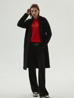 Monnari Kabáty Červený kabát s vlnou čierny