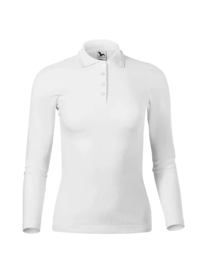 Pique Polo LS polokošile dámská bílá Pique Polo LS polokošile dámská bílá