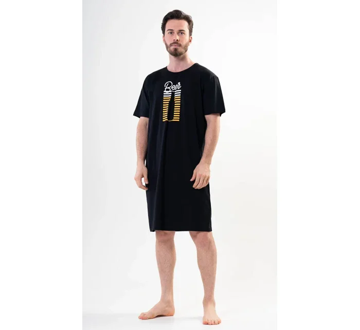 Pánska nočná košeľa s krátkym rukávom Beer