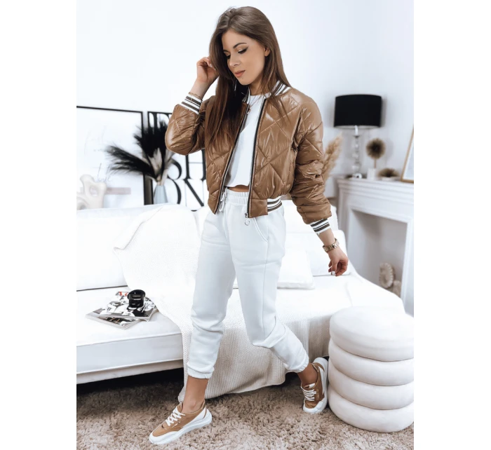 Dámska bunda BOMBER camel FashionStreet TY3431