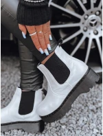 Dámské kozačky s podrážkou bílé Dstreet model 21981280 - FashionStreet Dámské kozačky s podrážkou bílé Dstreet model 21981280 - FashionStreet