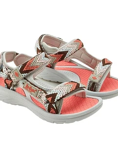 Lee Cooper dámské boty na suchý zip sandály na léto plážové světle šedé růžové dámské
