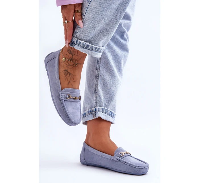Damskie Klasyczne Zamszowe Mokasyny Niebieskie Corinell Damskie Klasyczne Zamszowe Mokasyny Niebieskie Corinell