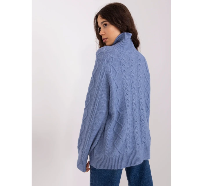 Sweter AT SW  ciemny niebieski model 19018639 - FPrice