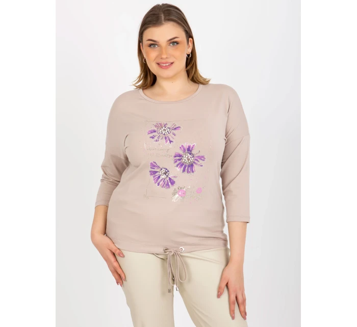 Dámska blúzka RV BZ 8457.47P béžová - FPrice