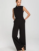 Dámsky overal bez rukávov s dvojvrstvovou vrchnou časťou M702 Black - MOE