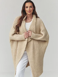 Zapínanie svetra model 226881 Makadamia