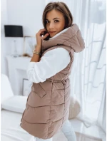 Dámská prošívaná vesta růžová Dstreet model 21966359 - FashionStreet