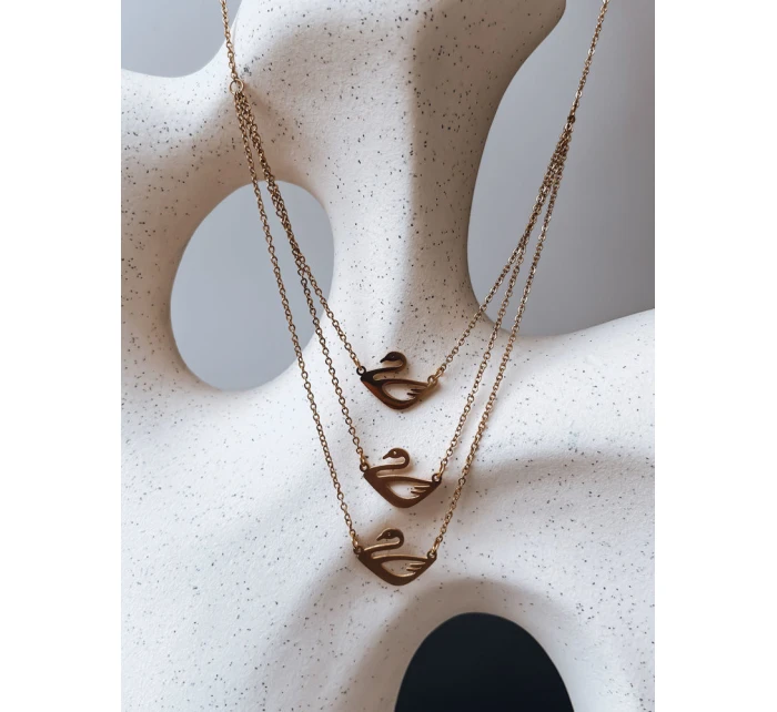 Zlatý náhrdelník SWAN Dstreet model 21969757 - FashionStreet