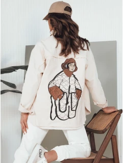 Dámska džínsová bunda DAMIRAKS light beige FashionStreet TY4321