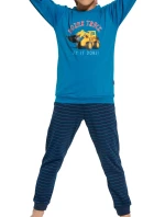 Chlapčenské pyžamo 478/117 Nákladné auto s buldozérom - CORNETTE Chlapčenské pyžamo 478/117 Nákladné auto s buldozérom - CORNETTE