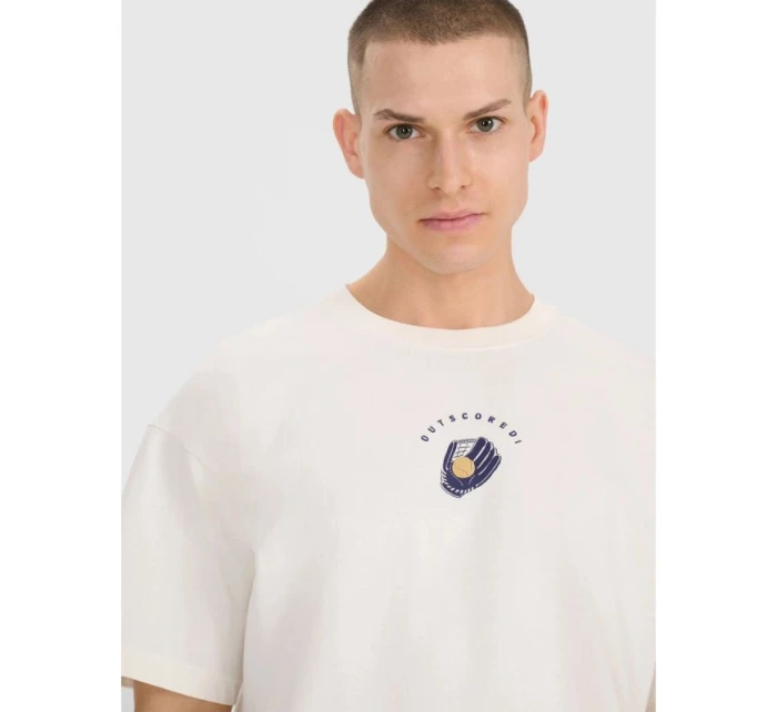 Pánské tričko oversize s potiskem model 21736339 - 4F Pánské tričko oversize s potiskem model 21736339 - 4F