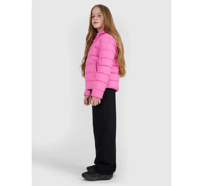 Dívčí péřová bunda se syntetickou výplní model 21814855 - 4F Dívčí péřová bunda se syntetickou výplní model 21814855 - 4F