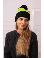 Kinga dámska čiapka K297 black+kiwi+green neón Kinga dámska čiapka K297 black+kiwi+green neón