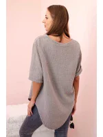 Dámská mušelínová košile s knoflíkem fango Dámská mušelínová košile s knoflíkem fango