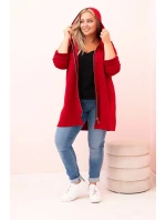 Dámská mikina s ozdobnými rukávy černá model 21259050 - K-Fashion