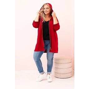 Dámska mikina s ozdobnými rukávmi čierna