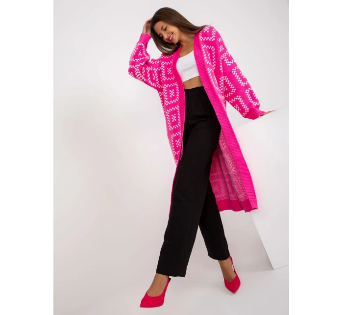 Dámsky sveter LC SW 0296 fluo ružový