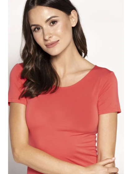 Blúzka Carla s krátkym rukávom Papaya - Babell Blúzka Carla s krátkym rukávom Papaya - Babell