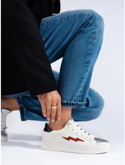 Trendy tenisky dámské bílé bez podpatku Trendy tenisky dámské bílé bez podpatku