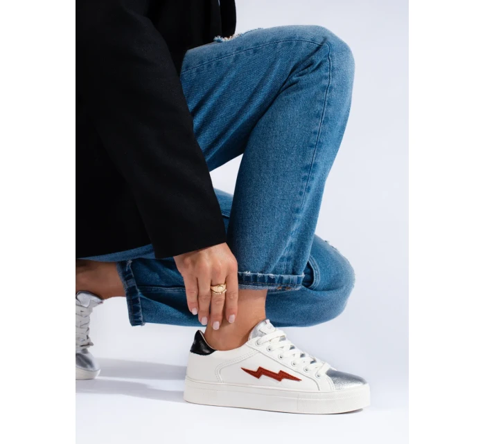 Trendy tenisky dámské bílé bez podpatku Trendy tenisky dámské bílé bez podpatku