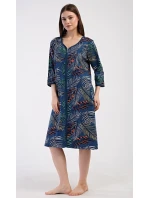 Dámske domáce šaty s trojštvrťovými rukávmi Barbara