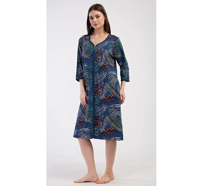 Dámske domáce šaty s trojštvrťovými rukávmi Barbara
