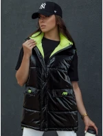 Dámská prošívaná dlouhá vesta černá Dstreet model 21979779 - FashionStreet