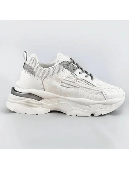 Biele šnurovacie dámske športové topánky (LU-3) Biele šnurovacie dámske športové topánky (LU-3)