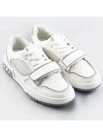 Bielo-šedé dámske dvojfarebné tenisky "adidasky" (AD-585)