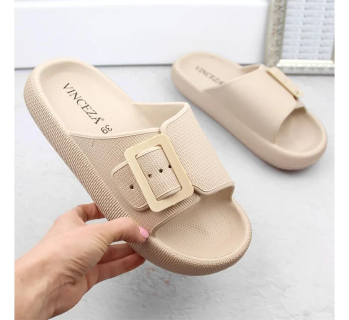 Žabky s prackou Vinceza W JAN308 beige