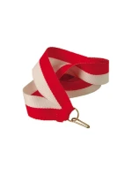 Stuha 22 mm - červená a biela