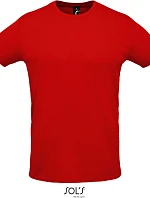 SOL'S Sprint Unisex športové tričko z piké 25.2995 červené